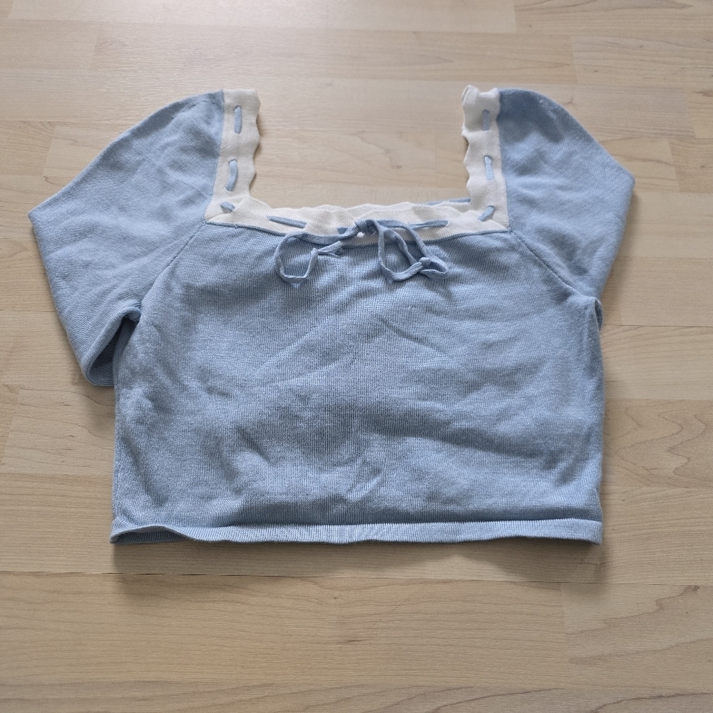 Dee Elly Cropped Sweater Size Large